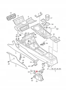 Support OEM 5G0864794B VW Golf 7 - Montage