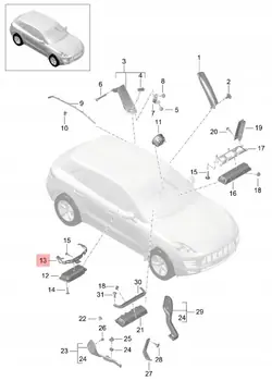 Support Airbag Porsche Macan OEM 95B880571