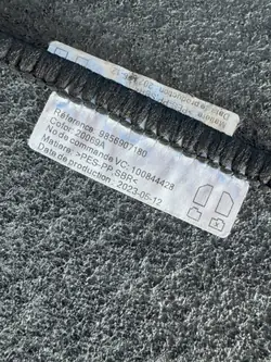 Veluurimatot OEM 9856907180 Opel Corsa F Sähköautolle