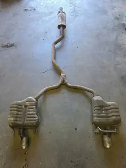 Silenciador de escape duplo direito Saab 93 9-3 II Aero