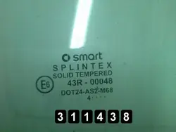 Smart Forfour dörrglas OEM AM-311438 Begagnad