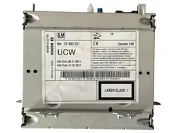 Lector Radio Navegación OEM 22883321 para Opel Insignia A