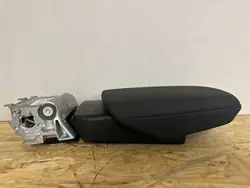 Audi Q7 4M Musta Nahka Käsinoja OEM PODŁOKIETNIK