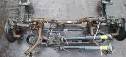 OEM KOMPLETNE ZAWIESZENIE BELKA SANKI TYŁ Hinterachsträger