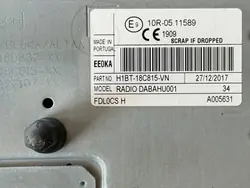 Lector Radio Nav OEM H1BT-18C815-VN para Ford Fiesta MK8