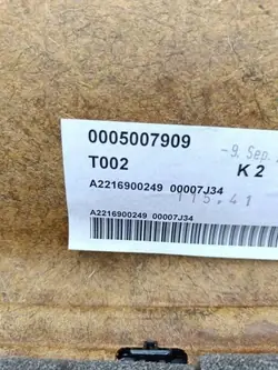 Estante maletero trasero Mercedes W221 S500 OEM A2216900249