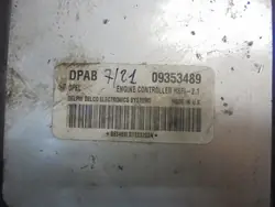 OEM 09353489 ECU e Chaves para Opel Astra G 1998