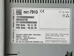 Lector Radio Navegación OEM 39217913 para Opel Astra K