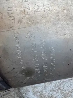 DPF-suodatin OEM 8W0131703BD Audi A6 2.0 TDI:lle