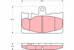 Plaquettes de frein TRW GDB3323 - État utilisé