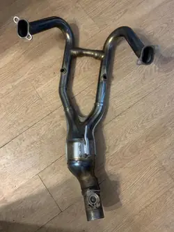 Chroom uitlaatcollector OEM 8555262 voor BMW K52