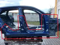 MERCEDESEQCSŁPP Pilier Central Droit Mercedes Utilisé