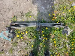 Gebrauchte Nissan OE Hinterachsfeder links 3 Blätter