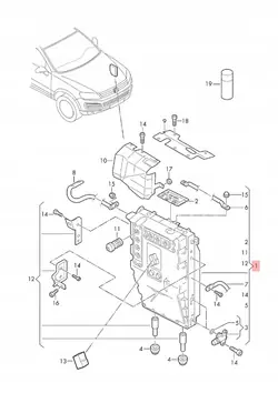 OEM 7P0907080D Inversor para VW Touareg II - Usado