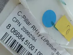 Moulure vitre latérale arrière droite Cadillac XTS OEM 20992594