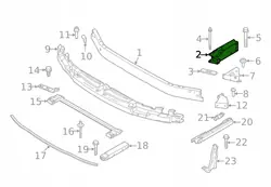 Zone de collision droite BMW X1 F48 F49 MINI F60 51117406388