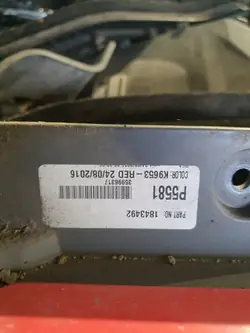 Stegförlängning LH DAF XF E6 OEM 1843492