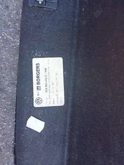 Prateleira de porta-malas VW Passat B7 Sedã OEM 3C5863412C