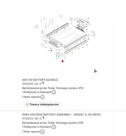Batería Tesla OEM 1101078-00-A 85kWh para Model S/X