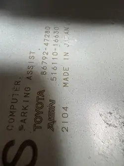 Toyota Kamera-Steuergerät OEM 86792-47280