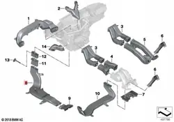 Conduit d'Air Gauche BMW X5 G05 OEM 7434329 - Occasion