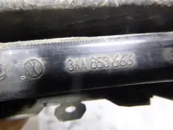 VW Passat B7 Rechte Stoßfängergrill Chrom 3AA853666A