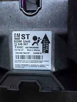 Airbag-styrenhet OEM 13249347 för Opel Astra H Cabrio
