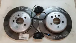 Discos de Freio 330mm e Pastilhas Traseiras BMW 3 G20 X5 G05 X6 G06 OEM