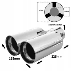 OEM 3800992204625 Embout de Tuyau d'Échappement - Acier Inox