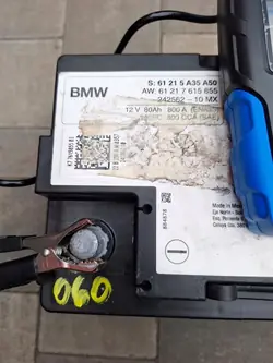 Batería BMW AGM 80Ah 800A OEM 61215A35A50