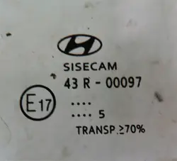 Vitre Portière Avant Gauche OEM pour Hyundai i20 II 3P