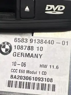 Cambiador CD BMW OEM 65839138440 para 5 Touring