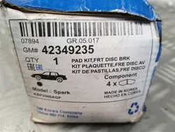 Plaquettes frein avant OEM 42349235 pour Opel Karl 1.4