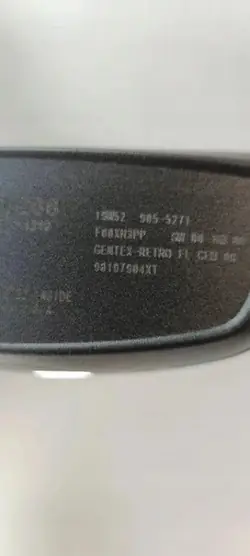 Espejo retrovisor fotocromático OEM 98197904XT Peugeot 508 II