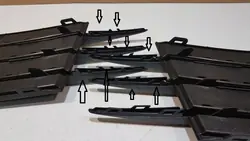 Rejillas de parachoques VW Golf VI GTI Izquierda Derecha 5K085366
