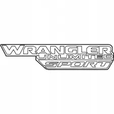 Mopar Wrangler Unlimited Sport Embleemi 6GP10CA1AB