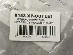 Espejo Derecho 5-Pin Citroen C3 Picasso 2009- 8153XP