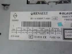 Radio OEM 281159389R mit Code für Renault Megane III