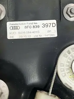 OEM 8F0839397D Lève-vitre arrière gauche Audi A5/S5/RS5
