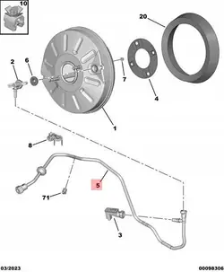 Flexible Servo Peugeot OEM 9805505880 ITA Occasion
