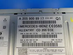 Lecteur Radio Navigation Mercedes W205 OEM A2059008917