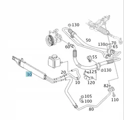 Refroidisseur d'huile de direction assistée Mercedes W639 Vito