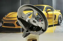 Base da mola do amortecedor Porsche 99634350702, Esquerda