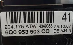 Kombischalter Volkswagen OE 6Q0953503CQ