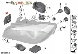Convertisseur Module Lumière BMW 7342174 - Occasion