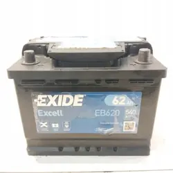 Batterie Exide Excell 62Ah 540A EN EB620 pôle droit +