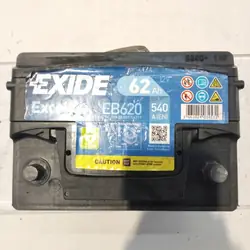 Batería Exide Excell 62Ah 540A EN EB620 polo derecho +