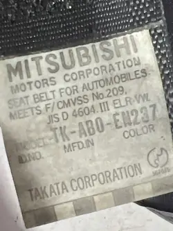 Baksätesbälte OEM TKAB0EN237 för Mitsubishi Montero