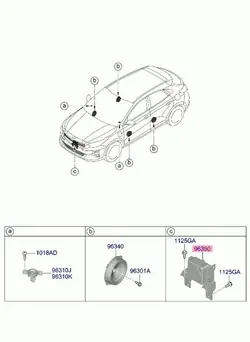 HAUT-PARLEUR STIMULATEUR KIA SPORTAGE IV 96390-CR000