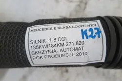 Mercedes-Benz E A207 2009 Tuyau d'admission d'air